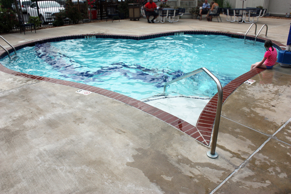 The heart-shaped pool