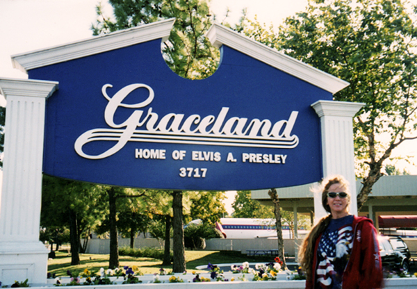 Karen Duquette at Graceland in 2002