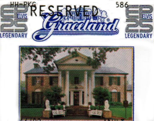 Graceland ticket in 2002