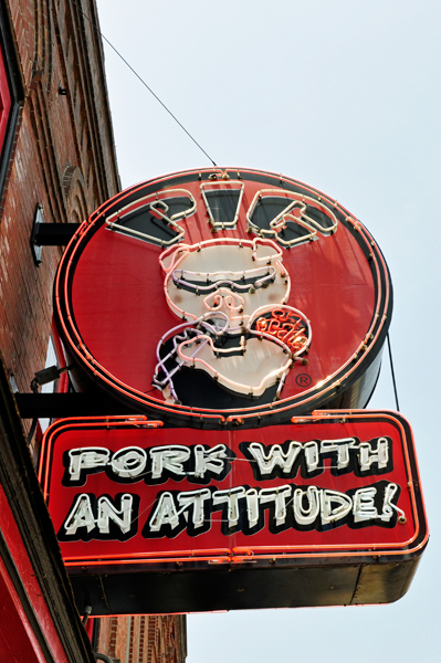 Pig restaurant on Beale Street