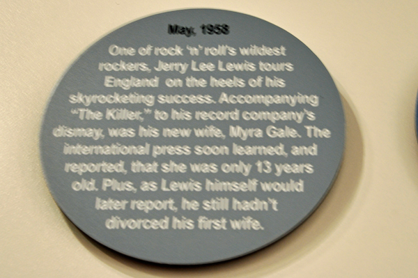 part of the 60 Years of Rock exhibit