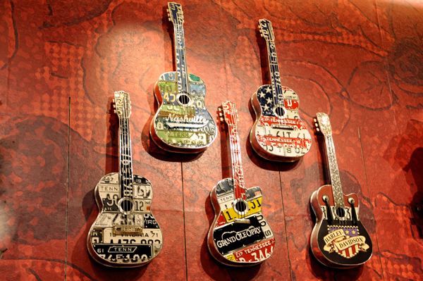 guitars in the gift shop