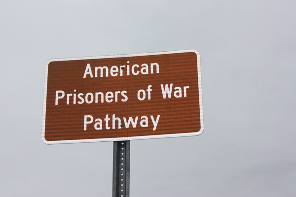 sign: American Prisoners of War Pathway