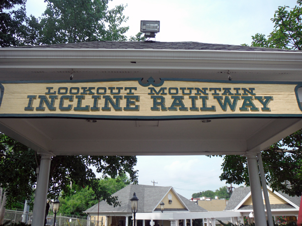 entrance to the Lookout Mtn Incline Railway