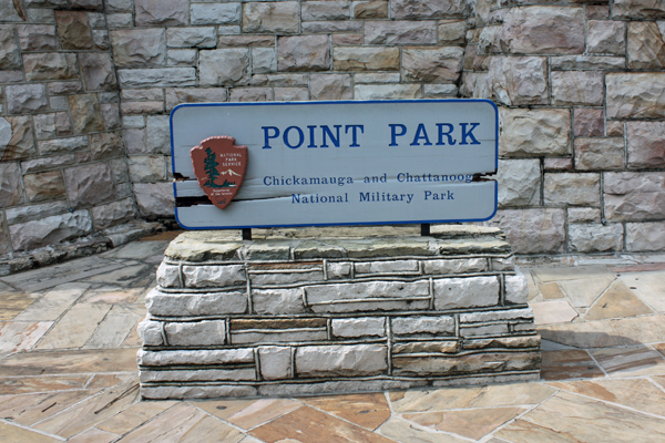 Point Park sign at the entrance