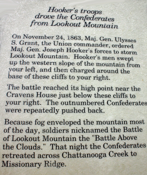 sign about the Battle Above The Clouds