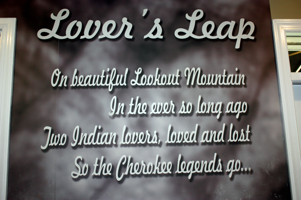 sign about lover's Leap