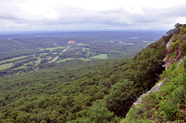 view from Lover's Leap and the 7 states flag court