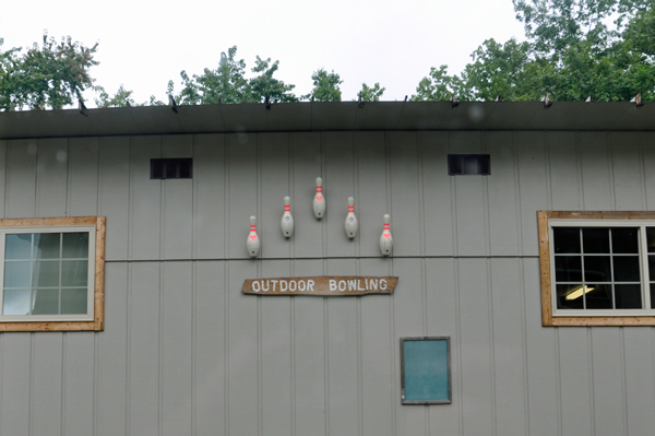 outdoor bowling sign