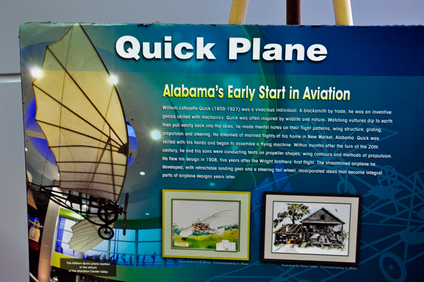 Sign about the Quick Plane
