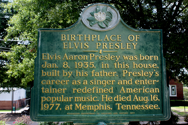 sign: Birthplace of Elvis Presley