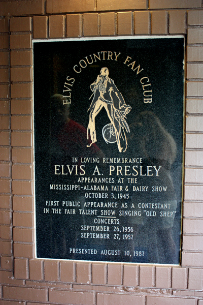 Elvis Presley fan club plaque
