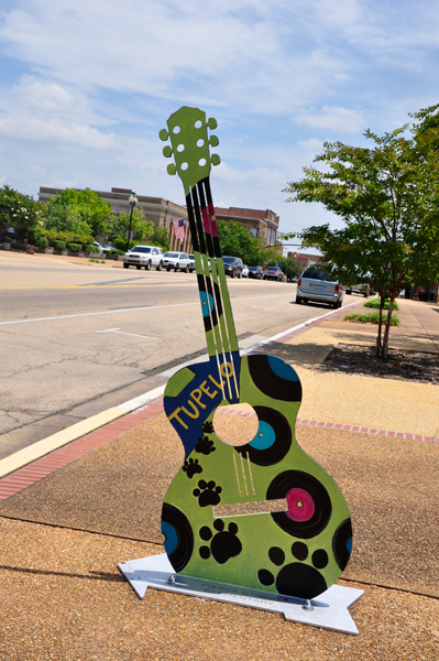 Tupelo painted guitar