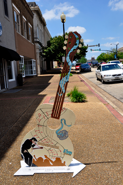 Elvis painted guitar
