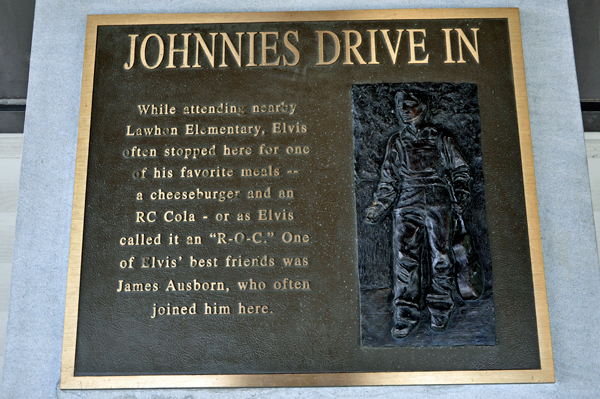 Johnnies Drive in plaque