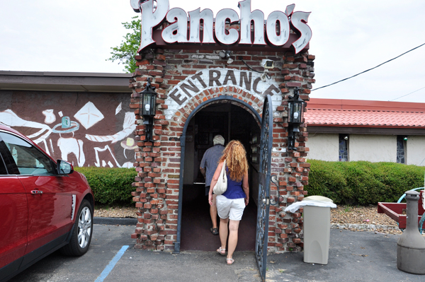 entrance to outside of Pancho's Mexican Restaurant