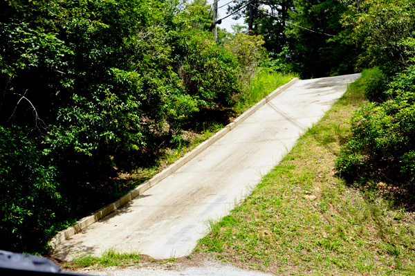 steep driveway