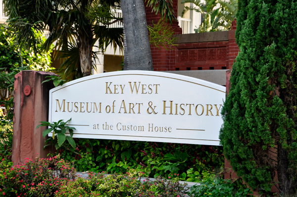 The Key West Museum of Art and History sign
