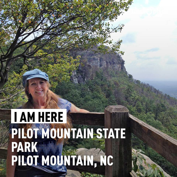Karen Duquette at Pilot Mountain