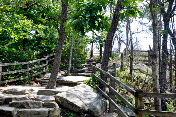 stairs to Little Pinnacle Overlook