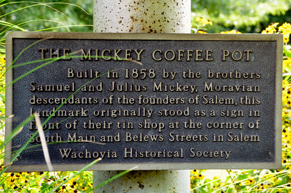 sign about The Mickey Coffee Pot