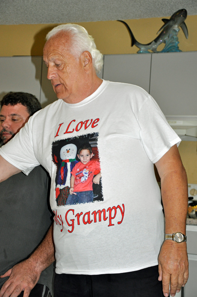 Grampy gets his annul shirt