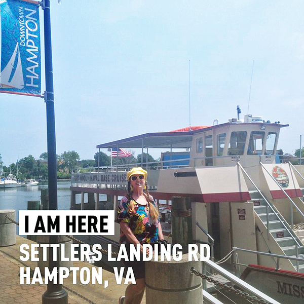 Karen Duquette ready for the Hampton Harbor Cruise