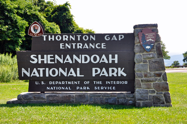 Thornton Gap Entrance to Shenandoah National Park