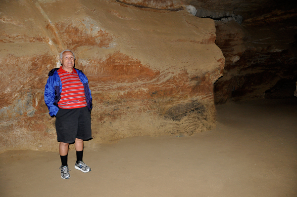 Lee Duquette in Skyline Caverns