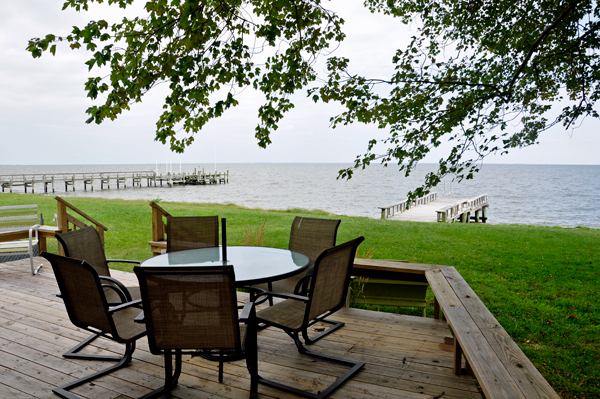 View of Chesapeake Bay from the patio