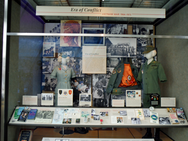 display of women serving in the Military