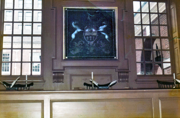Inside Independence Hall on April 14, 1994