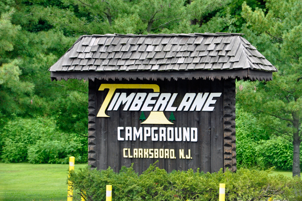 Timberland Campground sign