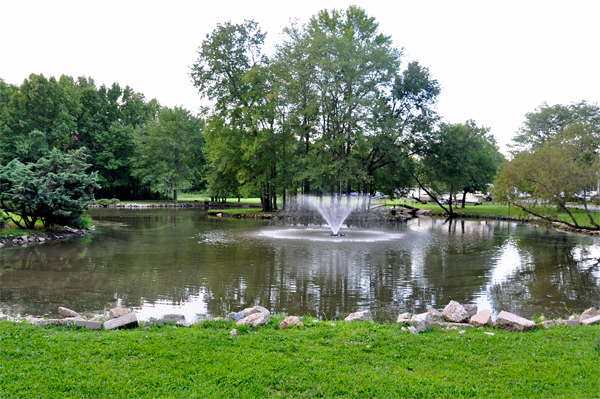 the pond at Timerland Cacpground