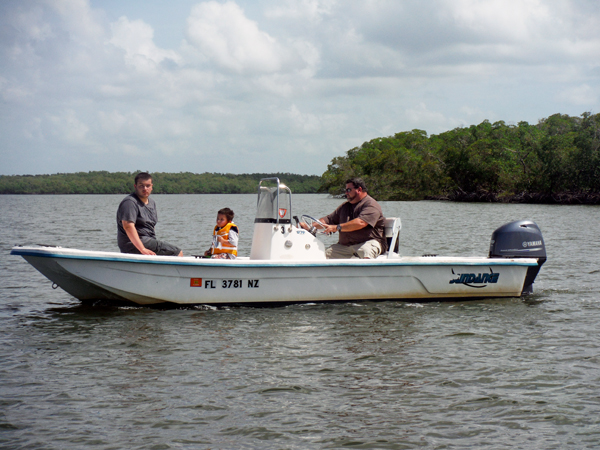 family boating at Everglades National Park