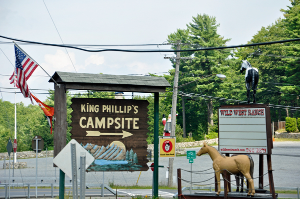 King Phillip's campsite sign