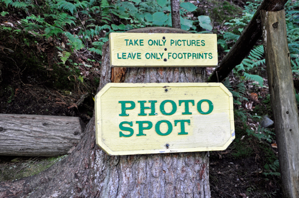 Photo spot sign