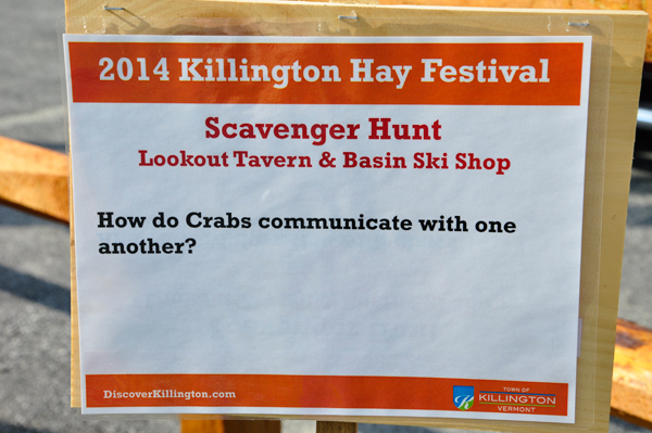 crab trivia sign