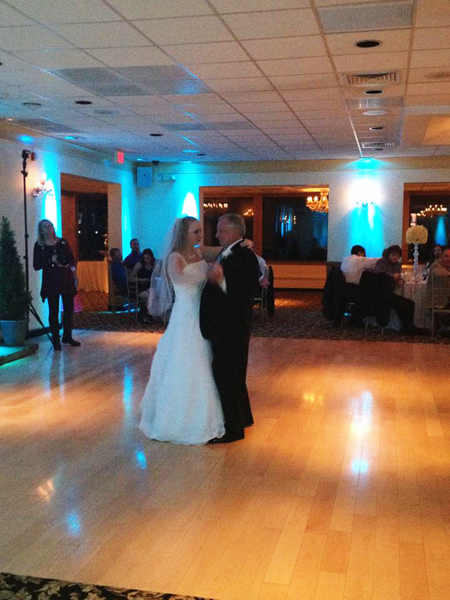 The Bride  and her dad dance