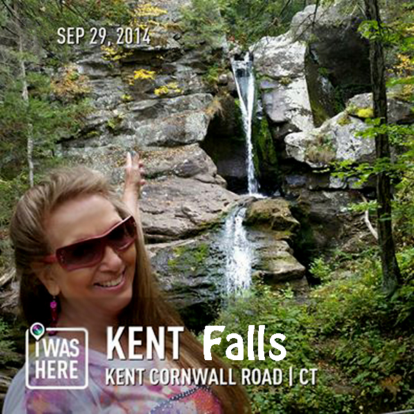 Karen Duquette at Kent Falls