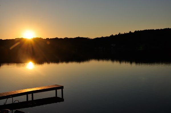 sunset on Mossup Lake