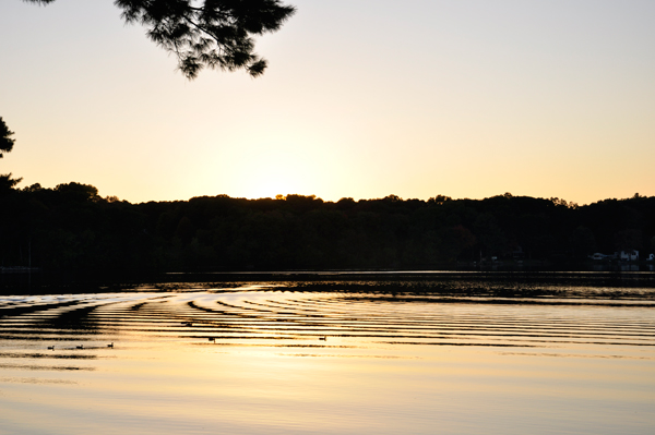 sunset on Mossup Lake