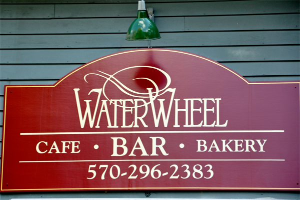 Water Wheel Cafe sign