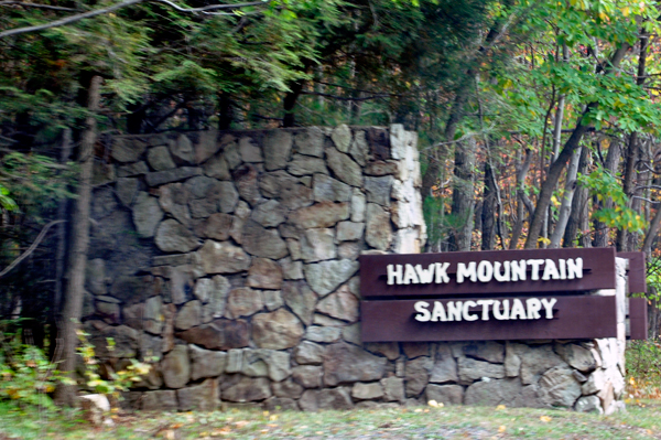 Hawk Mountain Sanctuary sign