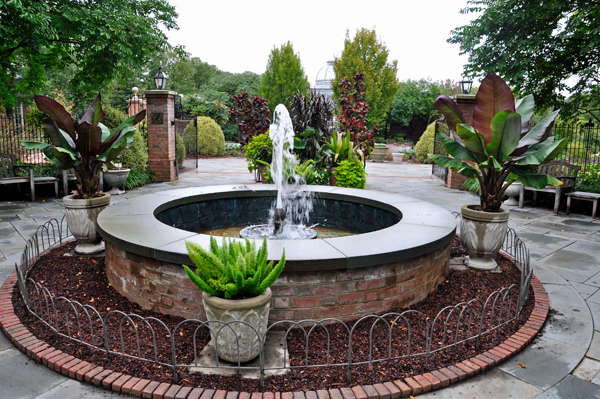 water fountain at Lewis Ginter Botanical Garden