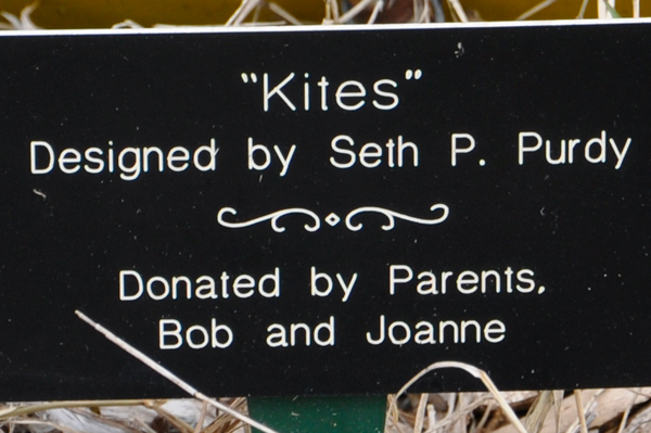 sign for the Kite sculpture