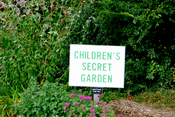 Children's Secret Garden sign