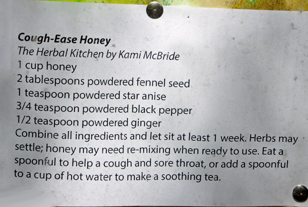 cough-ease honey recipe