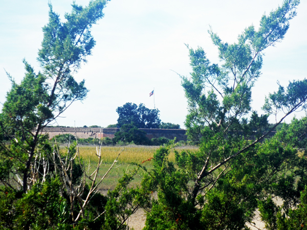 Fort Pulaski as seen fromб═the hiking trail