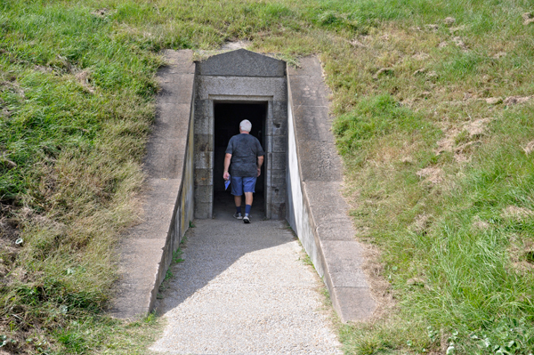 Lee Duquette entering a tunnel